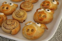 Gebäck in Form von Schweinchen