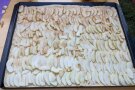 Blech ungebackener Apfelkuchen